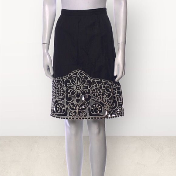 Moschino Cheap And Chic Cotton & Linen Skirt - Picture 1 of 5